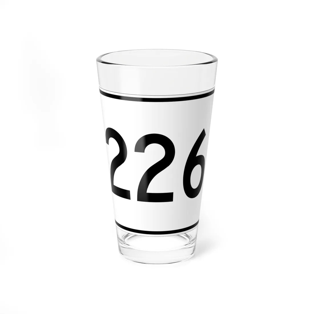 MA Route 226 (Massachusetts) (Road Sign) Pint Glass 16oz 16oz - Go Mug Yourself