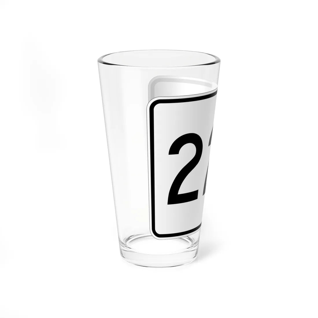 MA Route 228 (Massachusetts) (Road Sign) Pint Glass 16oz - Go Mug Yourself