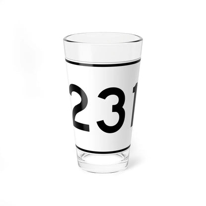 MA Route 231 (Massachusetts) (Road Sign) Pint Glass 16oz - Go Mug Yourself