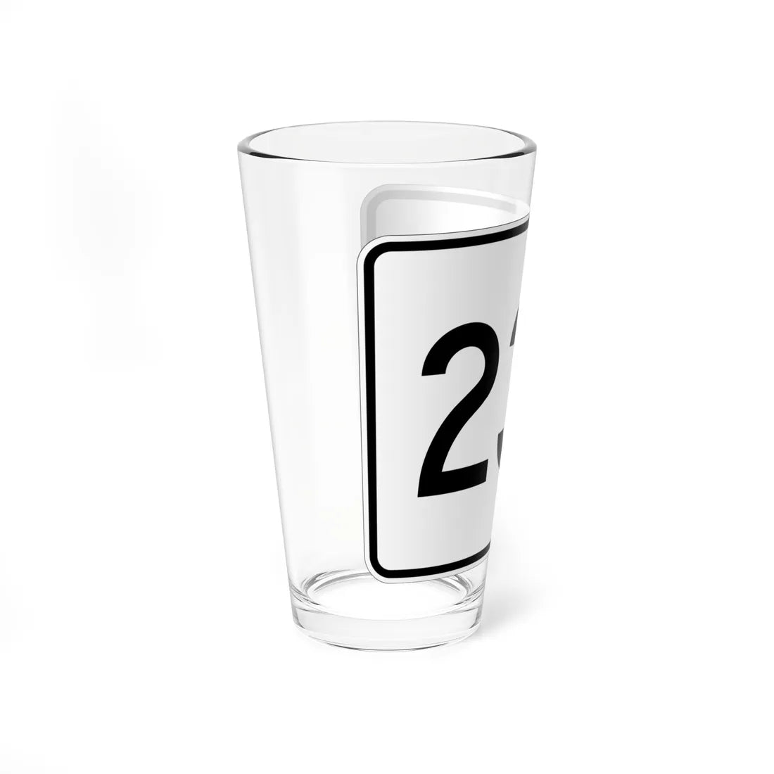 MA Route 233 (Massachusetts) (Road Sign) Pint Glass 16oz - Go Mug Yourself