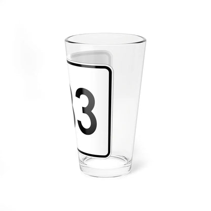 MA Route 233 (Massachusetts) (Road Sign) Pint Glass 16oz - Go Mug Yourself