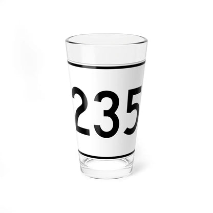 MA Route 235 (Massachusetts) (Road Sign) Pint Glass 16oz 16oz - Go Mug Yourself
