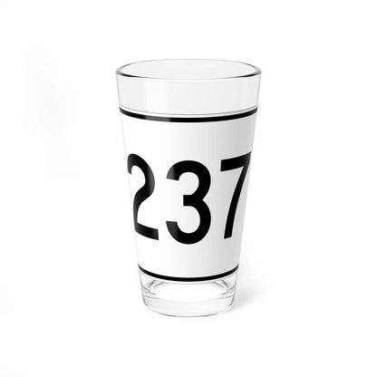 MA Route 237 (Massachusetts) (Road Sign) Pint Glass 16oz 16oz - Go Mug Yourself