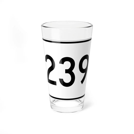 MA Route 239 (Massachusetts) (Road Sign) Pint Glass 16oz 16oz - Go Mug Yourself