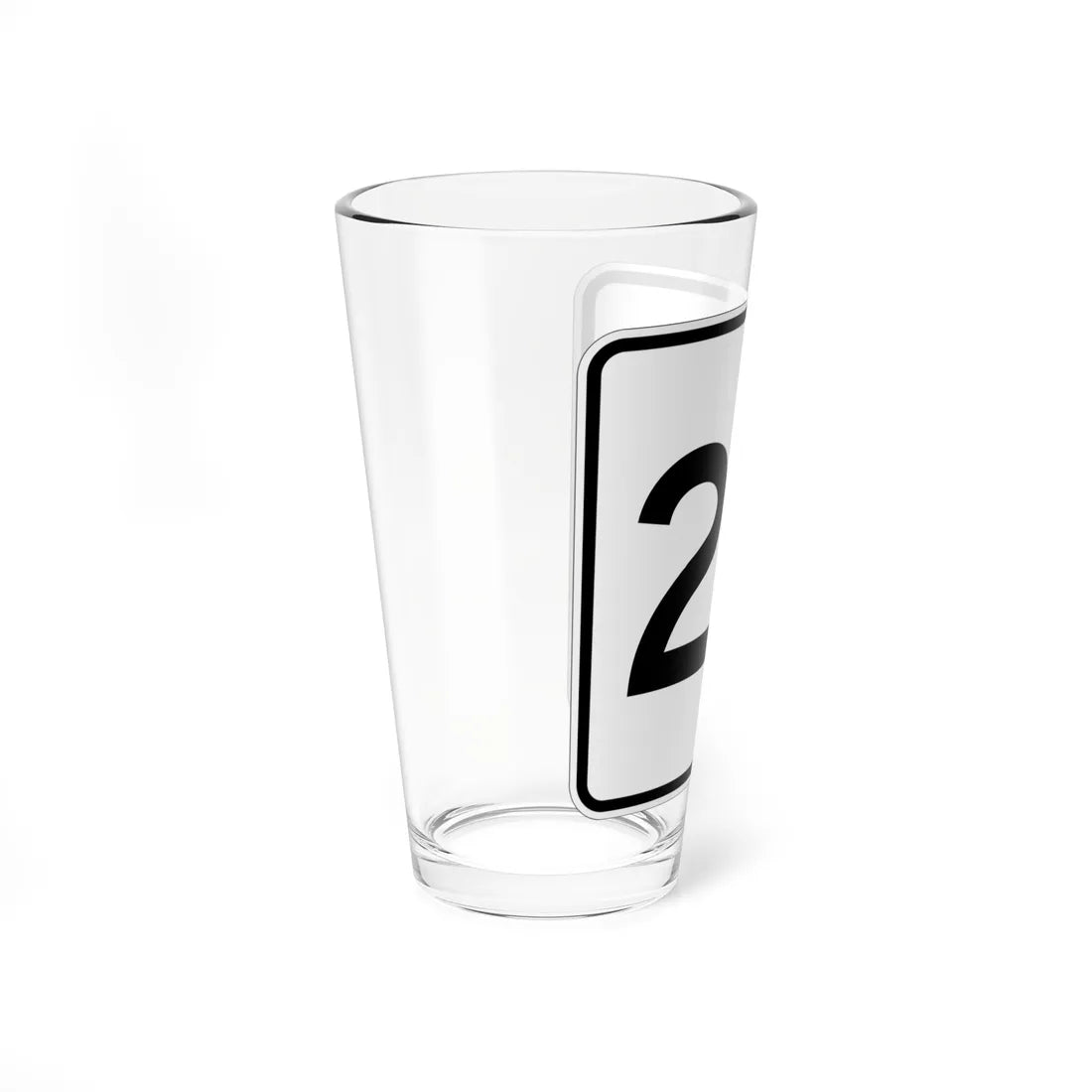 MA Route 24 (Massachusetts) (Road Sign) Pint Glass 16oz - Go Mug Yourself