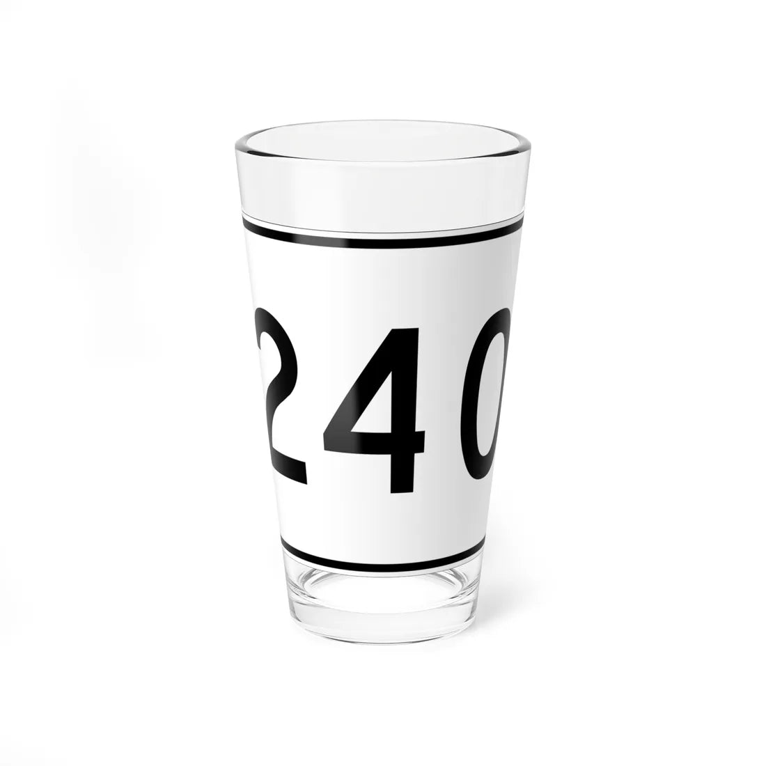 MA Route 240 (Massachusetts) (Road Sign) Pint Glass 16oz 16oz - Go Mug Yourself