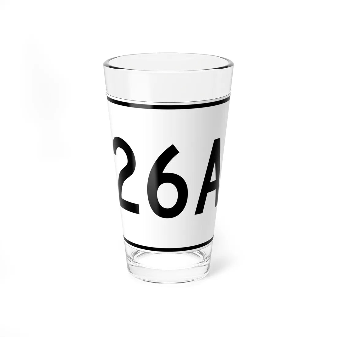 MA Route 26A (Massachusetts) (Road Sign) Pint Glass 16oz - Go Mug Yourself