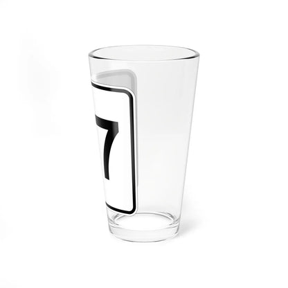 MA Route 27 (Massachusetts) (Road Sign) Pint Glass 16oz - Go Mug Yourself