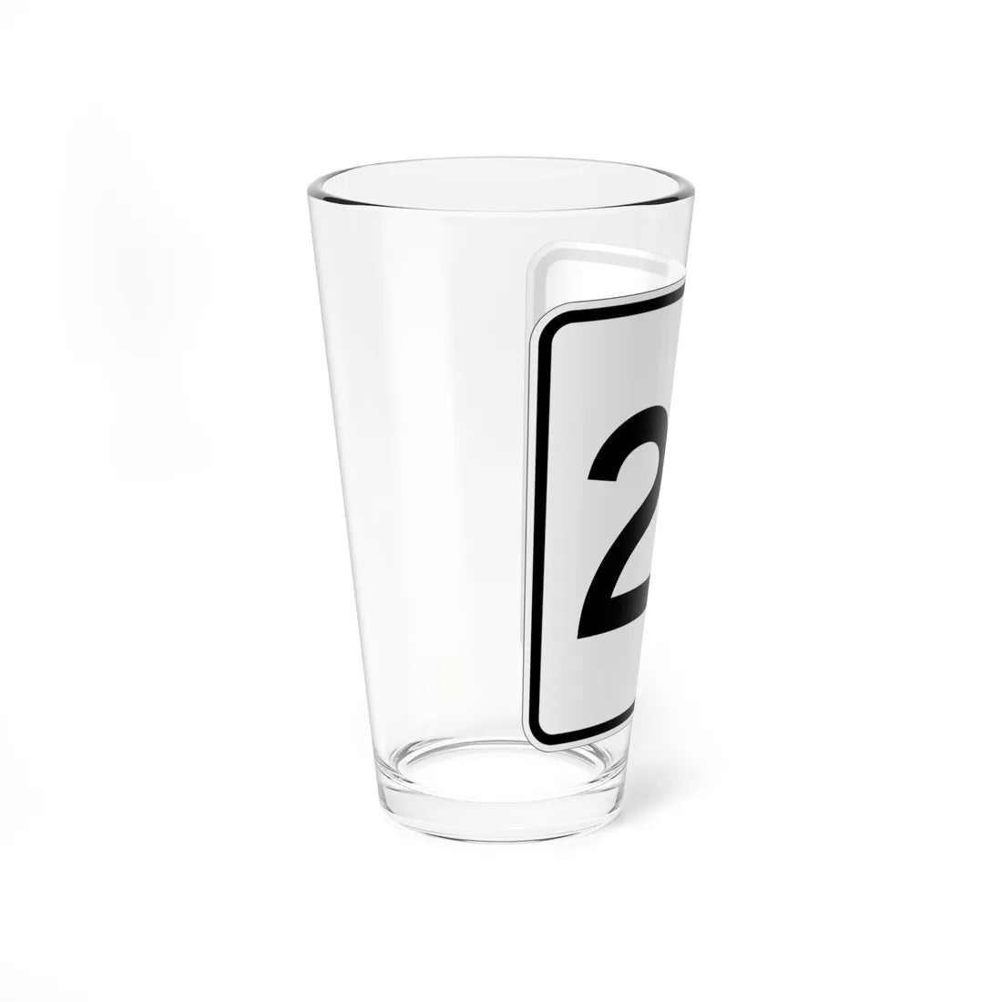MA Route 27 (Massachusetts) (Road Sign) Pint Glass 16oz - Go Mug Yourself