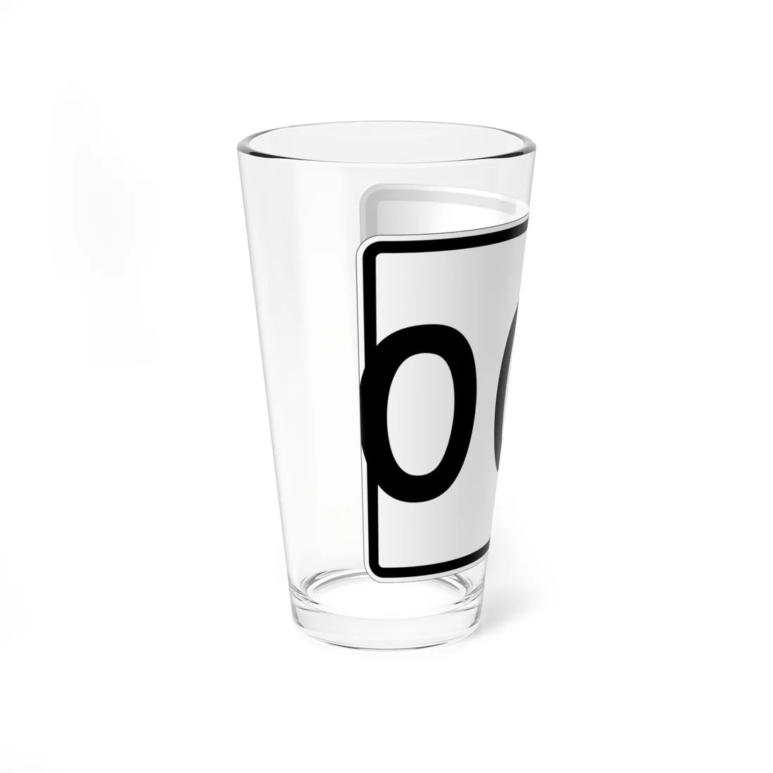 MA Route 3-digit template (Massachusetts) (Road Sign) Pint Glass 16oz - Go Mug Yourself