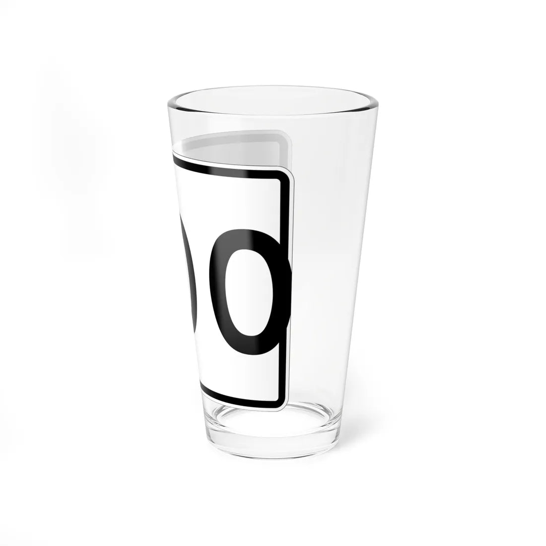 MA Route 3-digit template (Massachusetts) (Road Sign) Pint Glass 16oz - Go Mug Yourself
