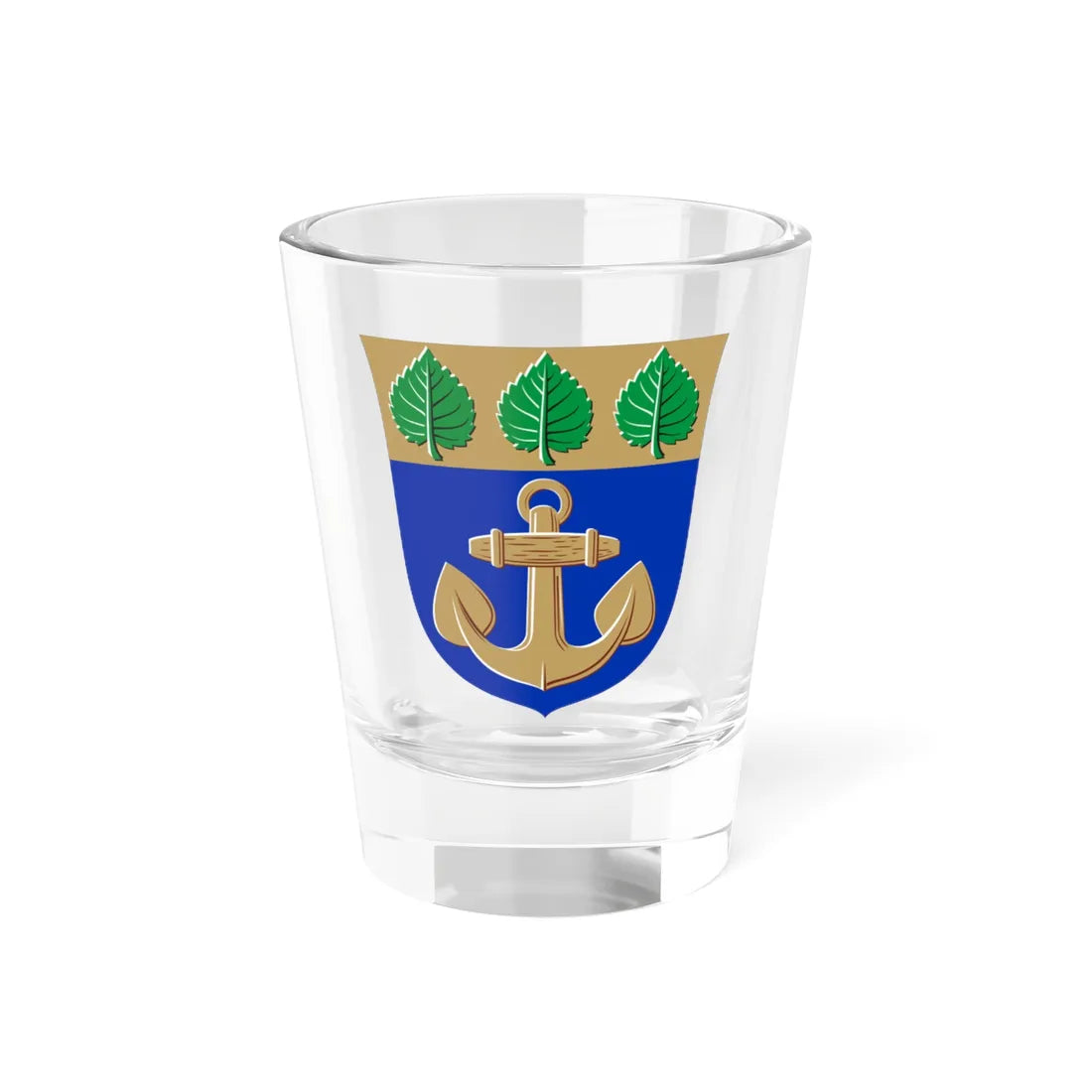 Maarianhamina.vaakuna (Finland) (Coat of Arms) Shot Glass 1.5oz 1.5oz - Go Mug Yourself