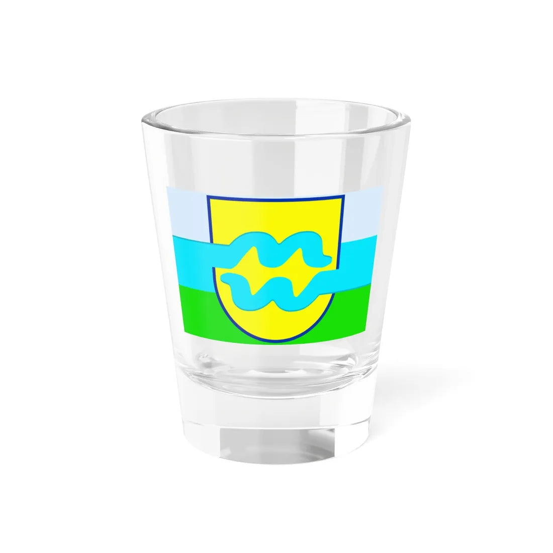 Maas en Waal vlag (Netherlands) Shot Glass 1.5oz 1.5oz - Go Mug Yourself