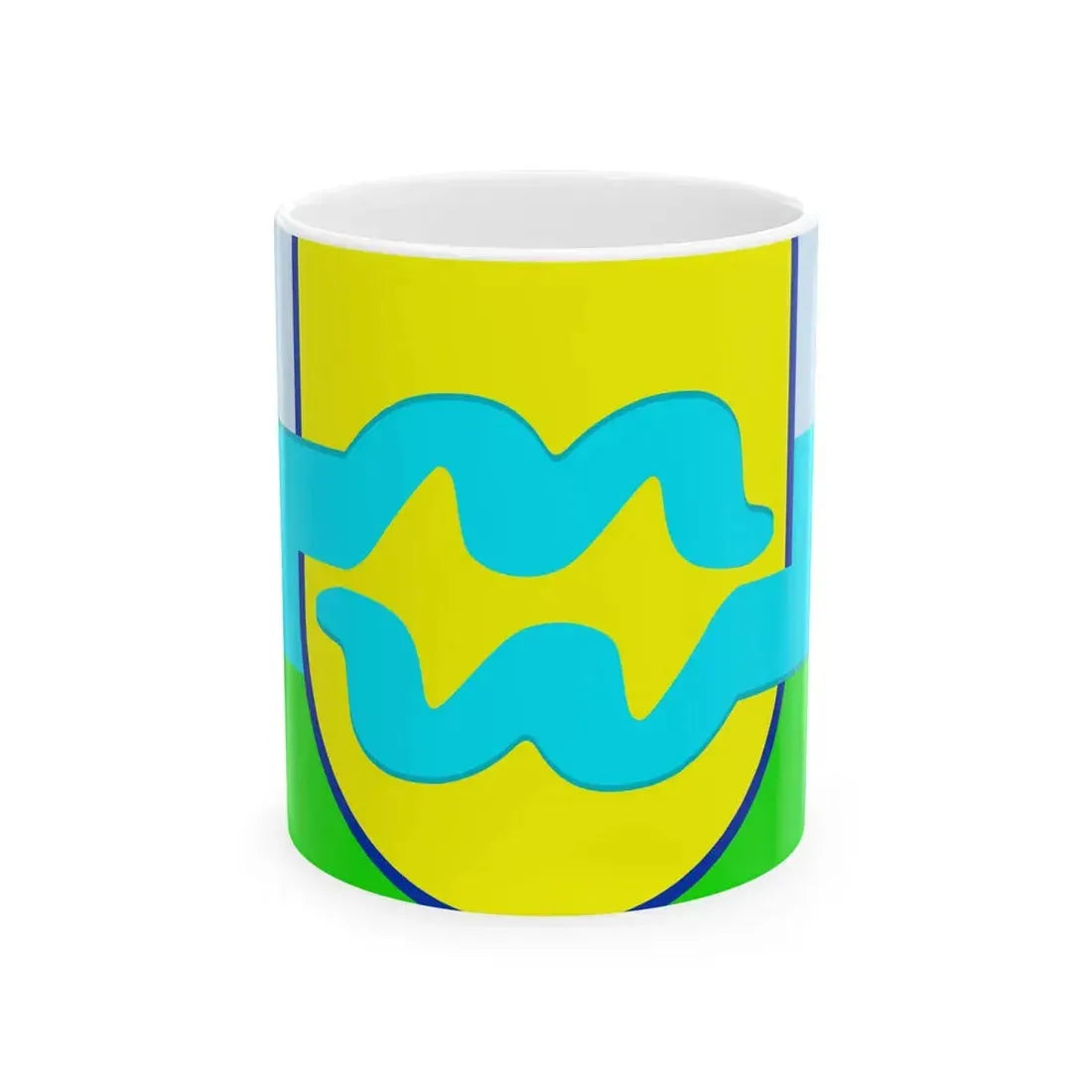 Maas en Waal vlag (Netherlands) White Coffee Mug 11oz - Go Mug Yourself