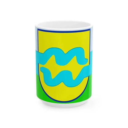 Maas en Waal vlag (Netherlands) White Coffee Mug 15oz - Go Mug Yourself