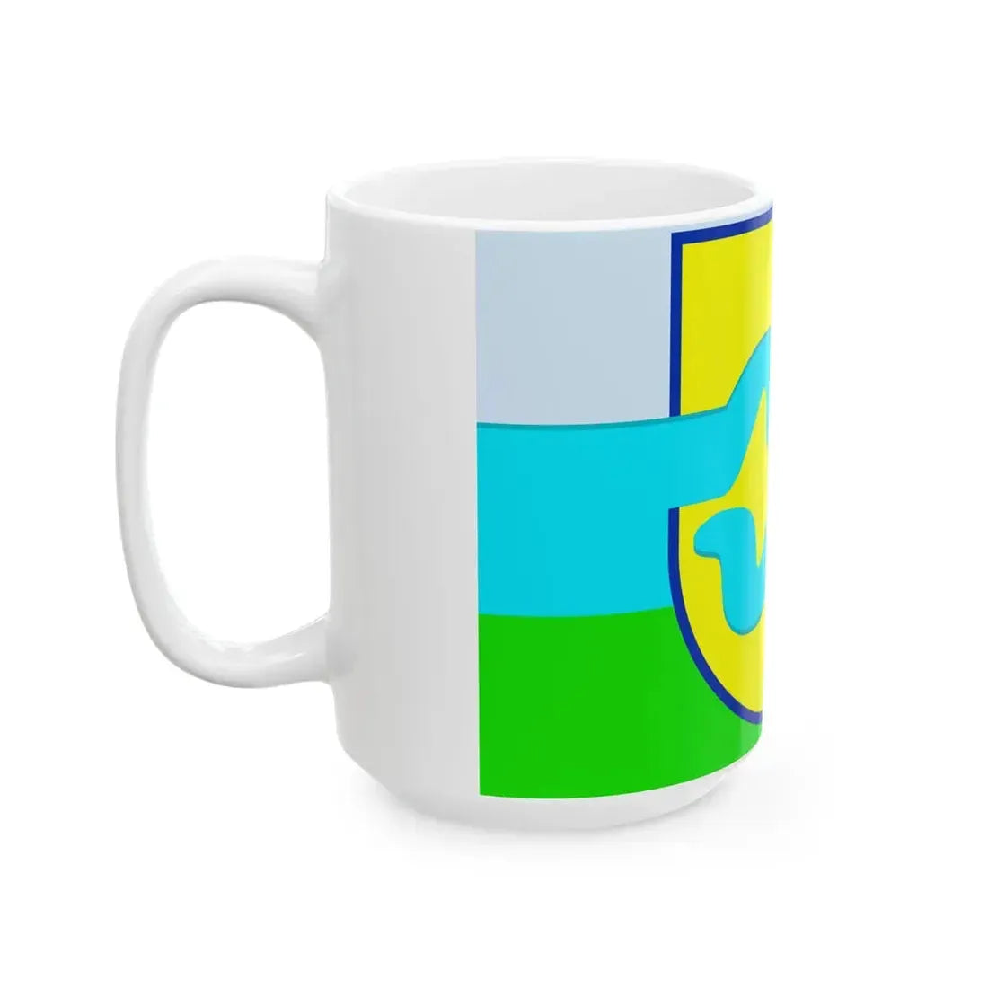 Maas en Waal vlag (Netherlands) White Coffee Mug - Go Mug Yourself