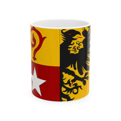 Maasmechelen vlag (Belgium) White Coffee Mug 11oz - Go Mug Yourself