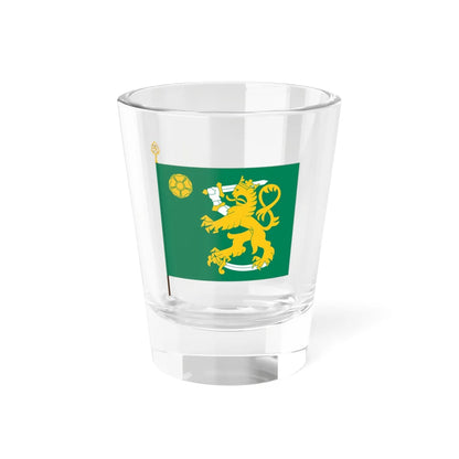 Maasotakoulun lippu (Finland) Shot Glass 1.5oz 1.5oz - Go Mug Yourself