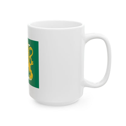 Maasotakoulun lippu (Finland) White Coffee Mug-Go Mug Yourself