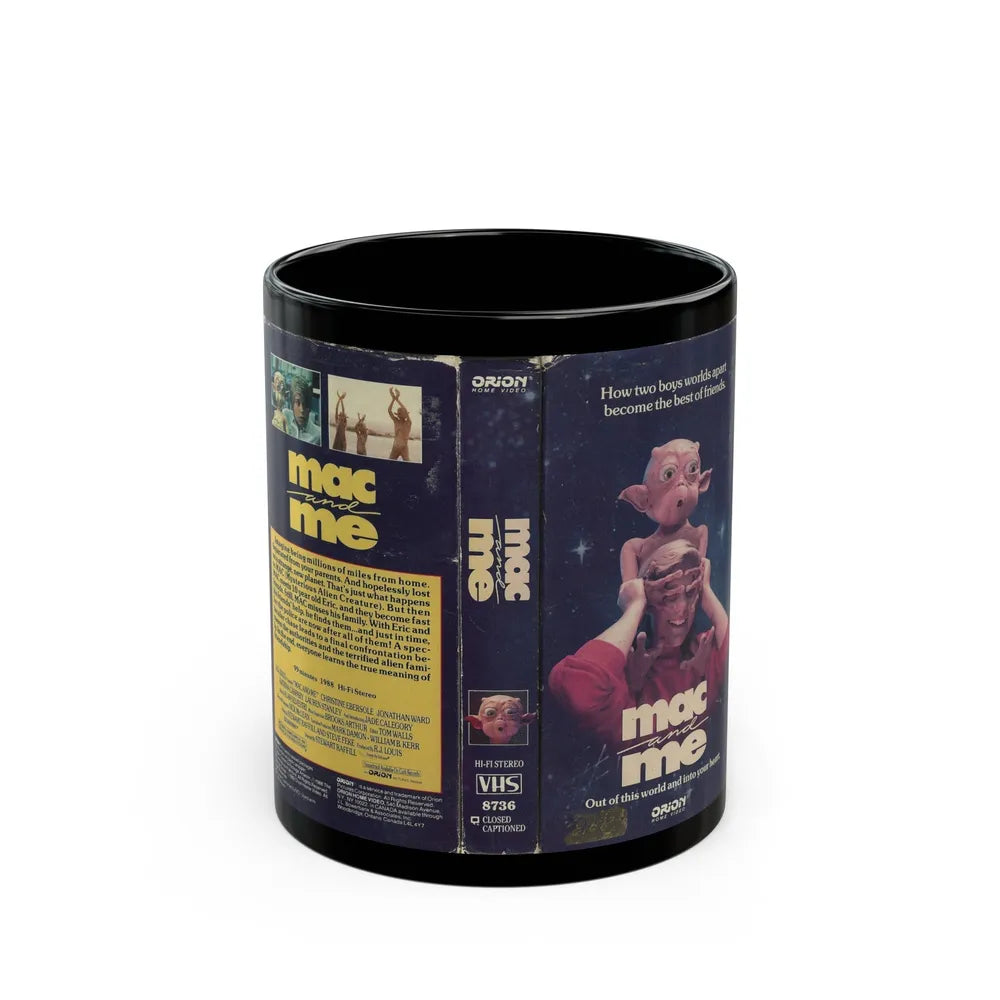 MAC AND ME (VHS COVER) - Black Coffee Mug-11oz-Go Mug Yourself