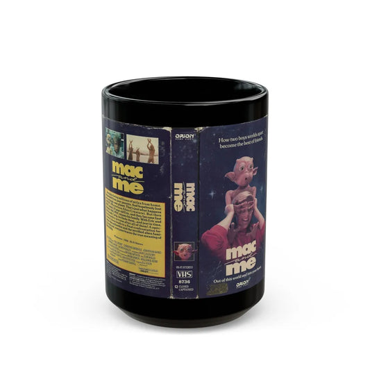 MAC AND ME (VHS COVER) - Black Coffee Mug-15oz-Go Mug Yourself