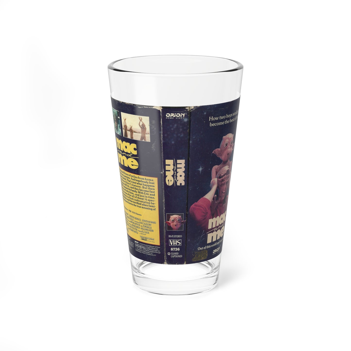 MAC AND ME (VHS COVER) Pint Glass 16oz-16oz-Go Mug Yourself