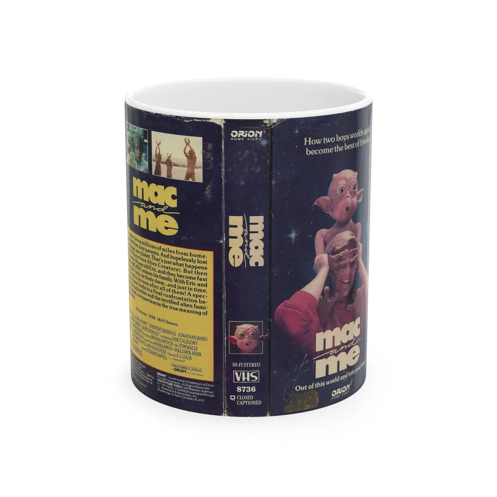 MAC AND ME (VHS COVER) - White Coffee Mug-11oz-Go Mug Yourself