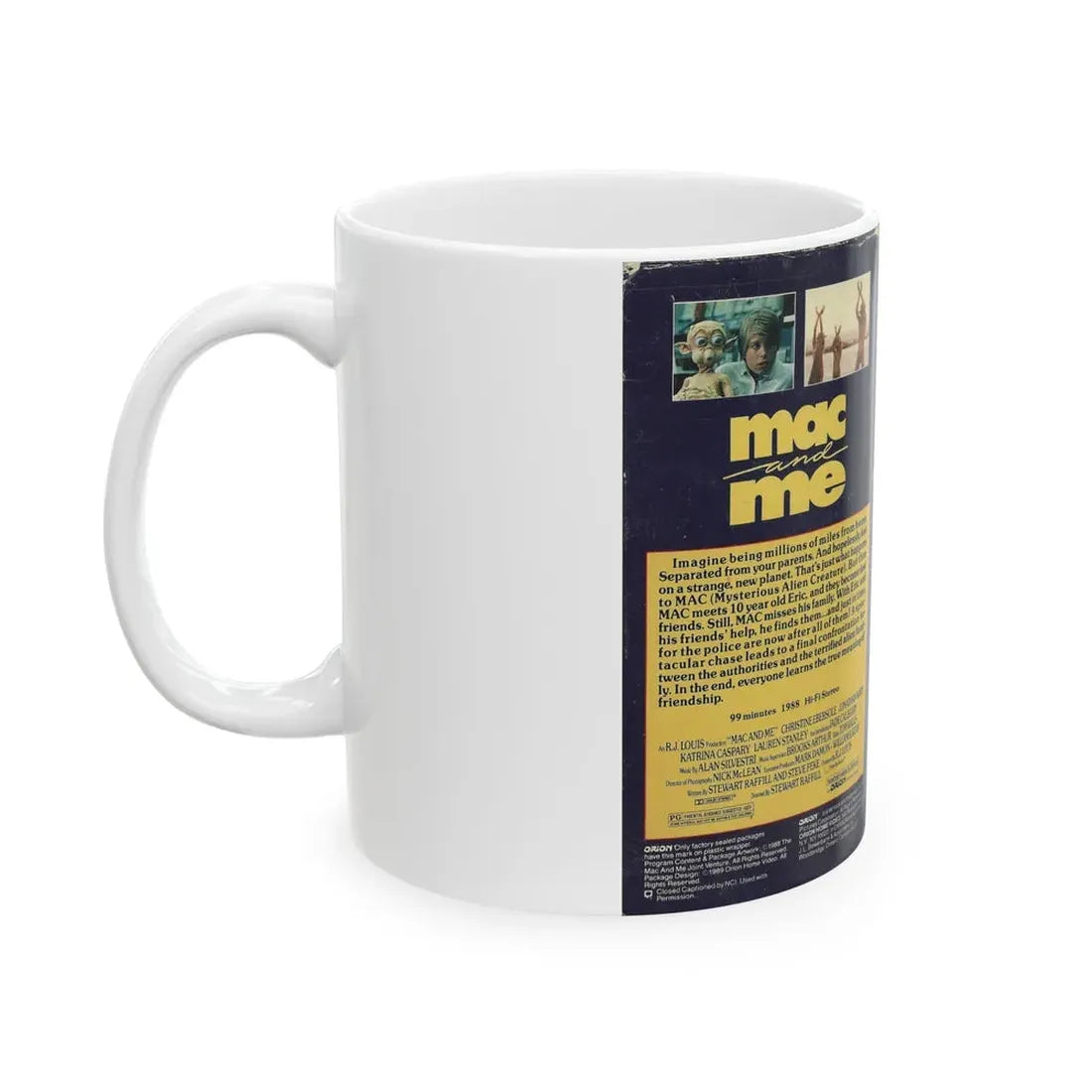 MAC AND ME (VHS COVER) - White Coffee Mug - Go Mug Yourself