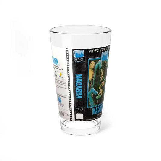 MACABRA VIDEO FOR PLEASURE (VHS COVER) Pint Glass 16oz 16oz - Go Mug Yourself