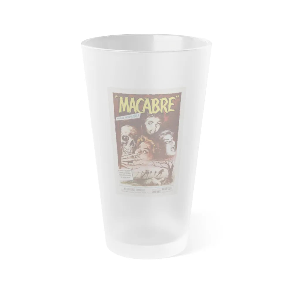 MACABRE 1958 Movie Poster - Frosted Pint Glass 16oz-Go Mug Yourself