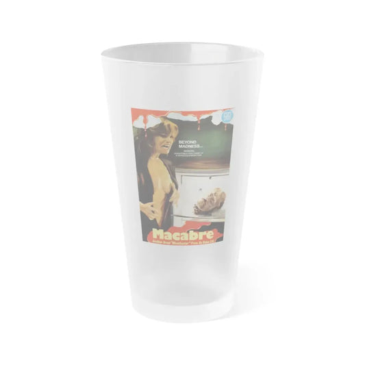 MACABRE (FROZEN TERROR) 1980 Movie Poster - Frosted Pint Glass 16oz Default Title - Go Mug Yourself