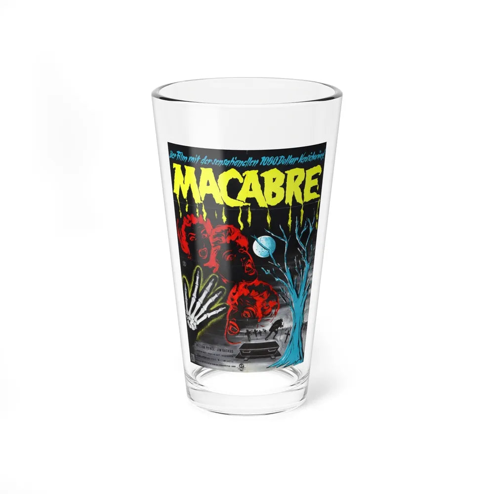 MACABRE (GERMAN) 1958 Movie Poster - Pint Glass 16oz-16oz-Go Mug Yourself