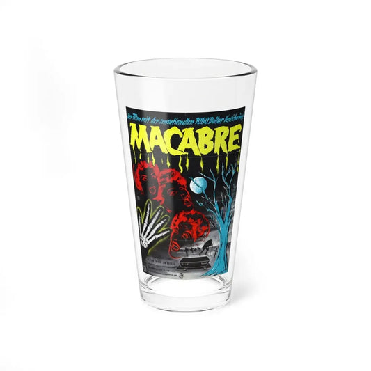 MACABRE (GERMAN) 1958 Movie Poster - Pint Glass 16oz 16oz - Go Mug Yourself