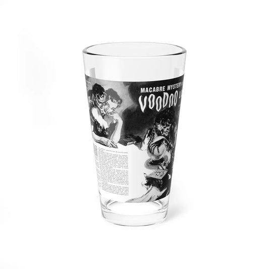 Macabre Mystery of the Voodoo Lovers, Amazing Detective, April 1948 - Pint Glass 16oz-16oz-Go Mug Yourself