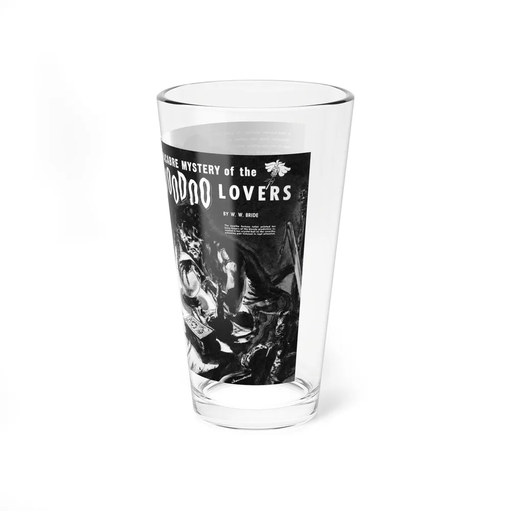 Macabre Mystery of the Voodoo Lovers, Amazing Detective, April 1948 - Pint Glass 16oz-Go Mug Yourself