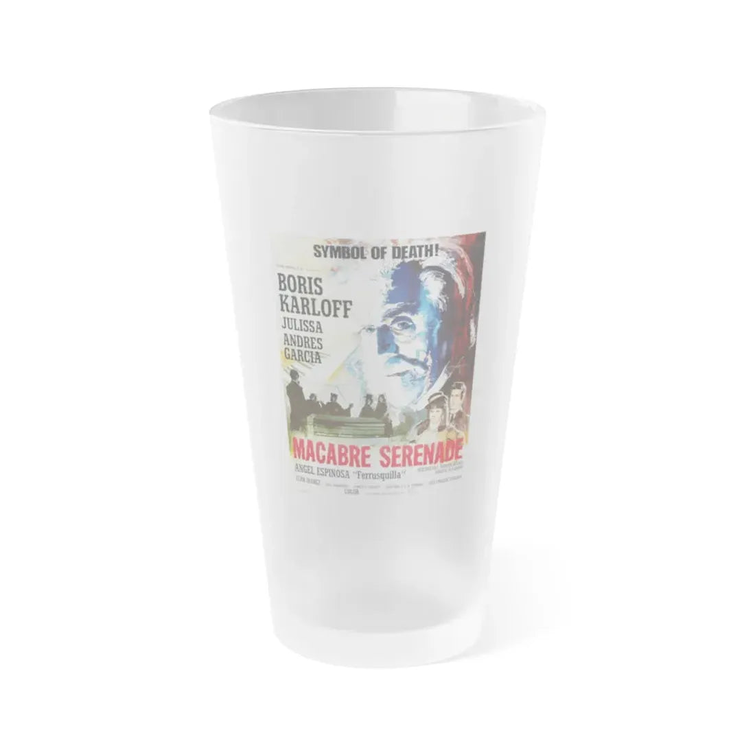 MACABRE SERENADE 1968 Movie Poster - Frosted Pint Glass 16oz Default Title - Go Mug Yourself