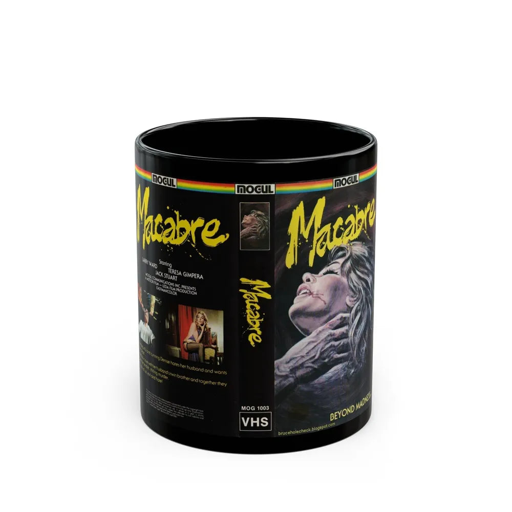 MACABRE (VHS COVER) - Black Coffee Mug-11oz-Go Mug Yourself