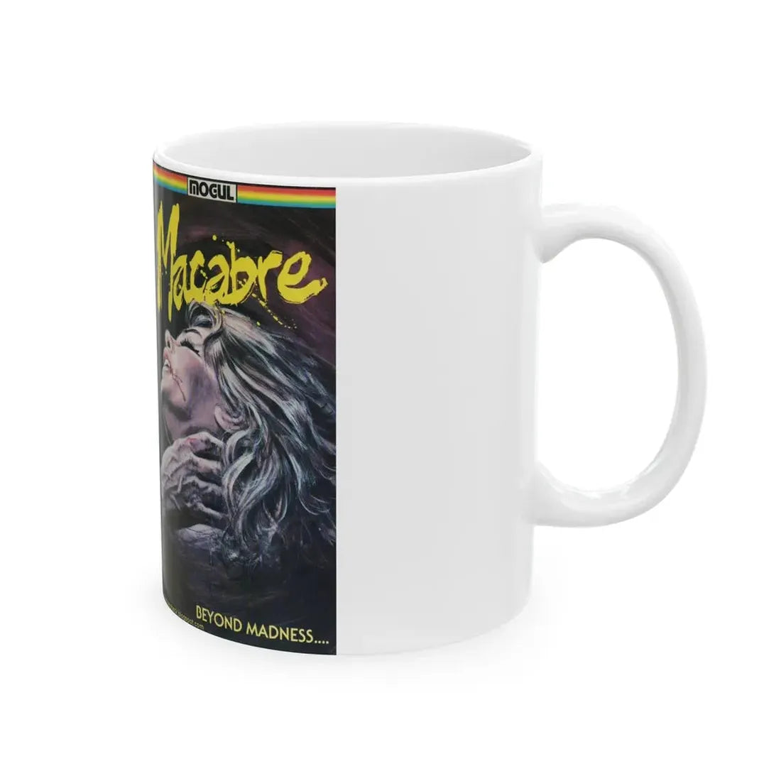 MACABRE (VHS COVER) - White Coffee Mug - Go Mug Yourself