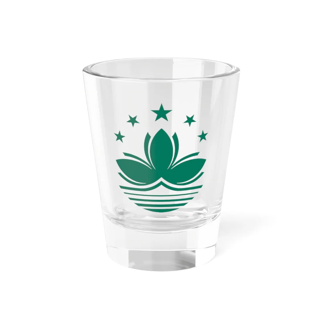 Macau lotus (China) Shot Glass 1.5oz 1.5oz - Go Mug Yourself
