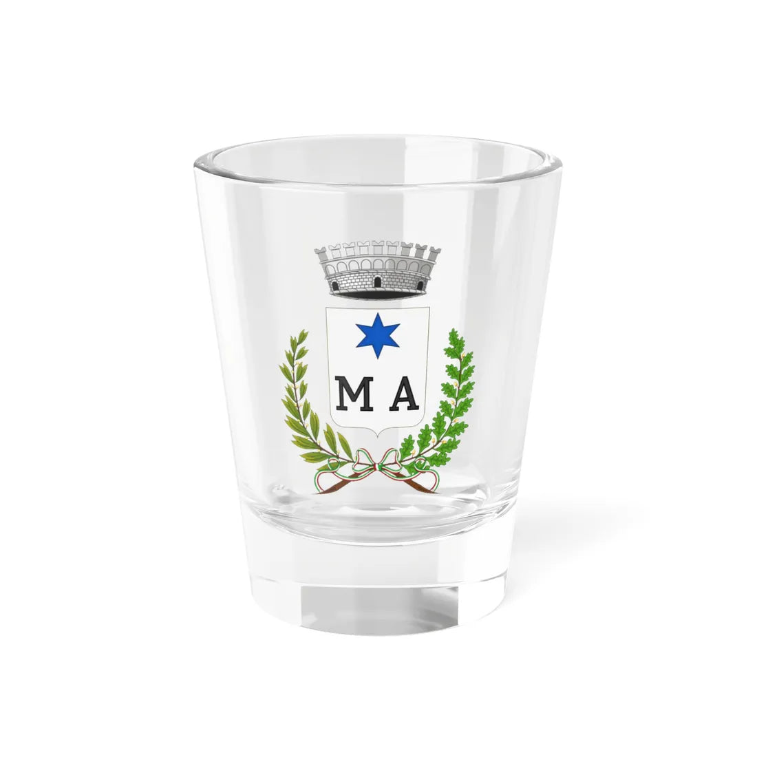 Macchia dIsernia-Stemma (Italy) (Coat of Arms) Shot Glass 1.5oz 1.5oz - Go Mug Yourself