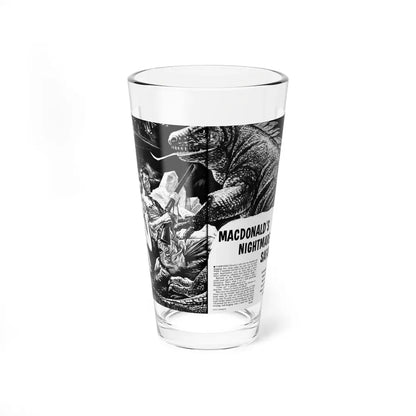 Macdonald's Nightmare Safari, Man's Conquest, August 1959 - Pint Glass 16oz 16oz - Go Mug Yourself