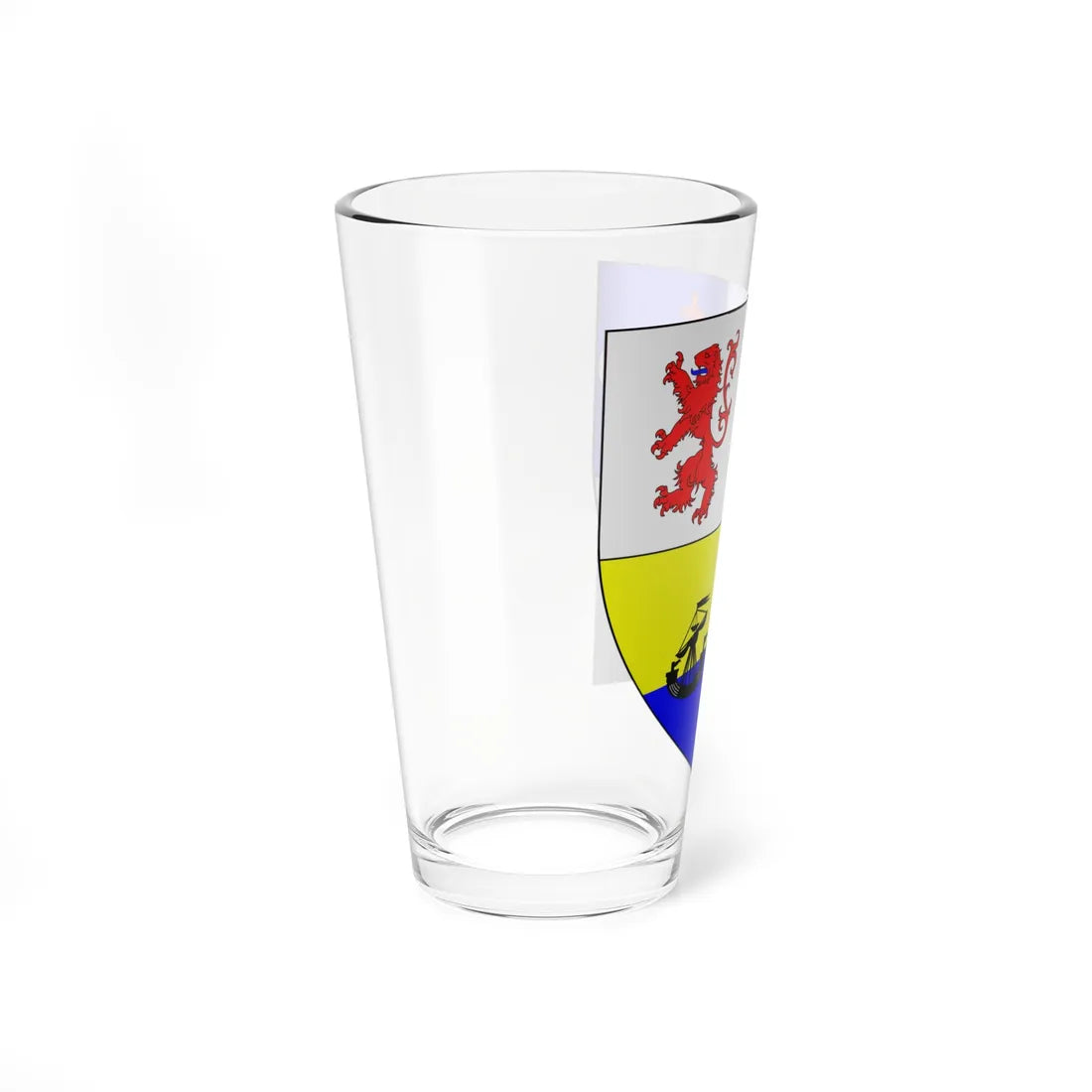 MacDonnell coat of arms as shown in Dunluce Castle (Ireland) (Coat of Arms) Pint Glass 16oz - Go Mug Yourself