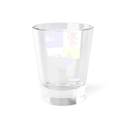 MacDonnell coat of arms as shown in Dunluce Castle (Ireland) (Coat of Arms) Shot Glass 1.5oz - Go Mug Yourself