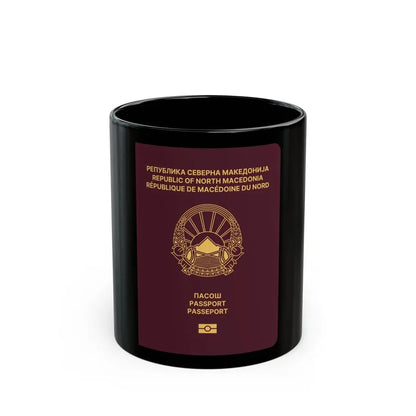 Macedonian Passport - Black Coffee Mug 11oz - Go Mug Yourself