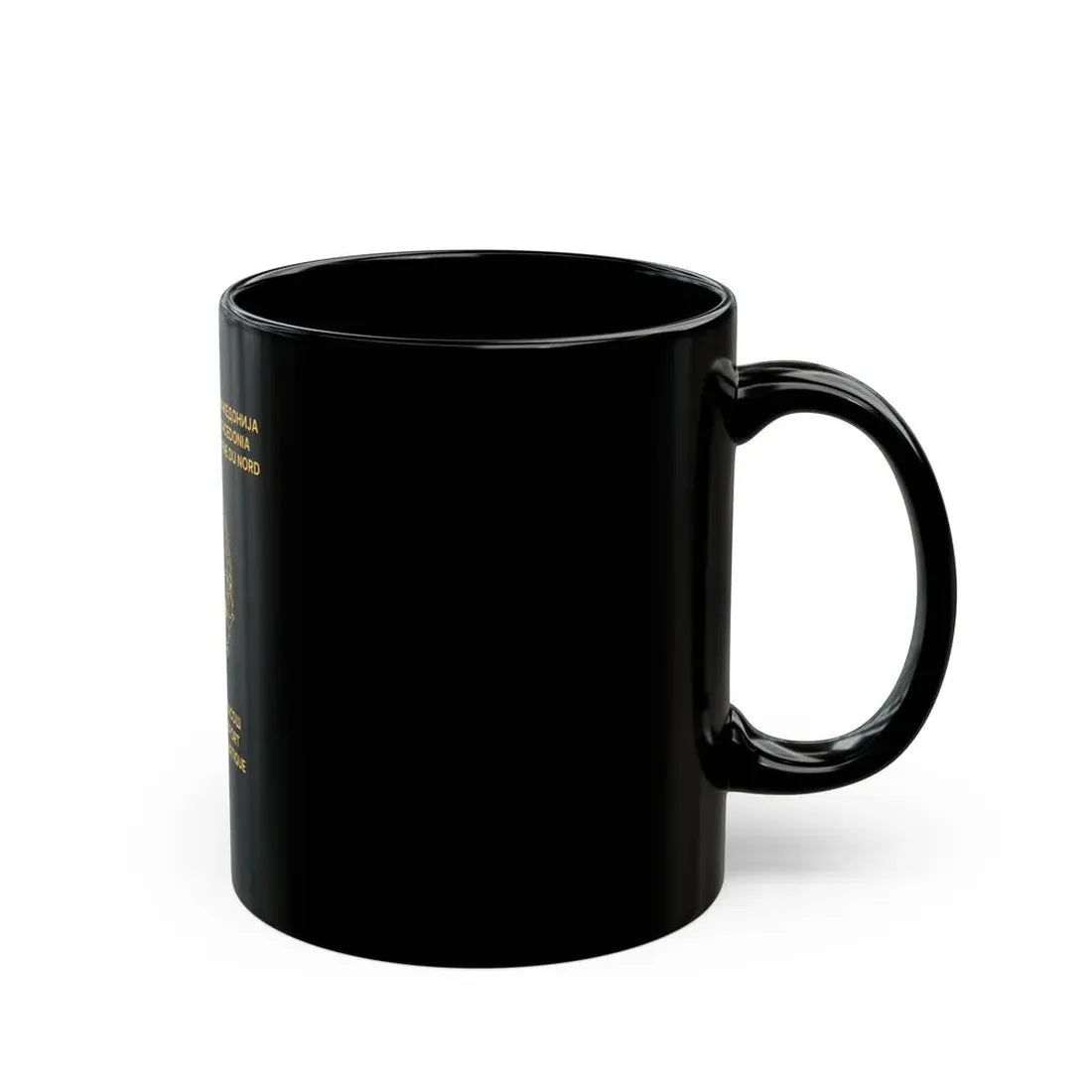 Macedonian Passport (Diplomatic) - Black Coffee Mug - Go Mug Yourself