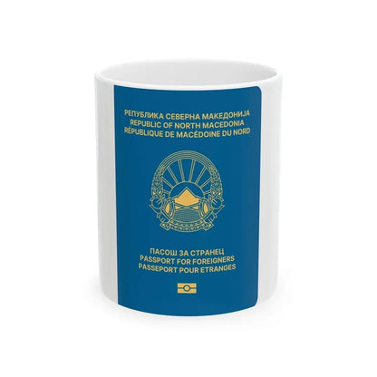 Macedonian Passport For Foreigners - White Coffee Mug 11oz - Go Mug Yourself