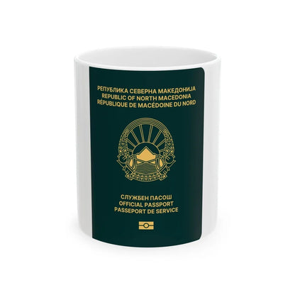 Macedonian Passport (Official) - White Coffee Mug-11oz-Go Mug Yourself