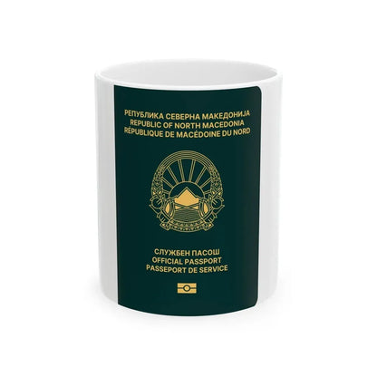 Macedonian Passport (Official) - White Coffee Mug 11oz - Go Mug Yourself