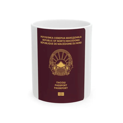 Macedonian Passport - White Coffee Mug 11oz - Go Mug Yourself