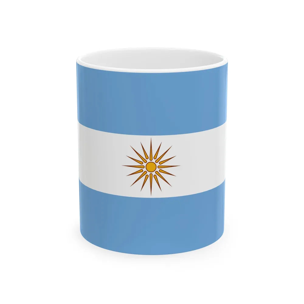 Macedonios en Argentina (Argentina) White Coffee Mug 11oz - Go Mug Yourself